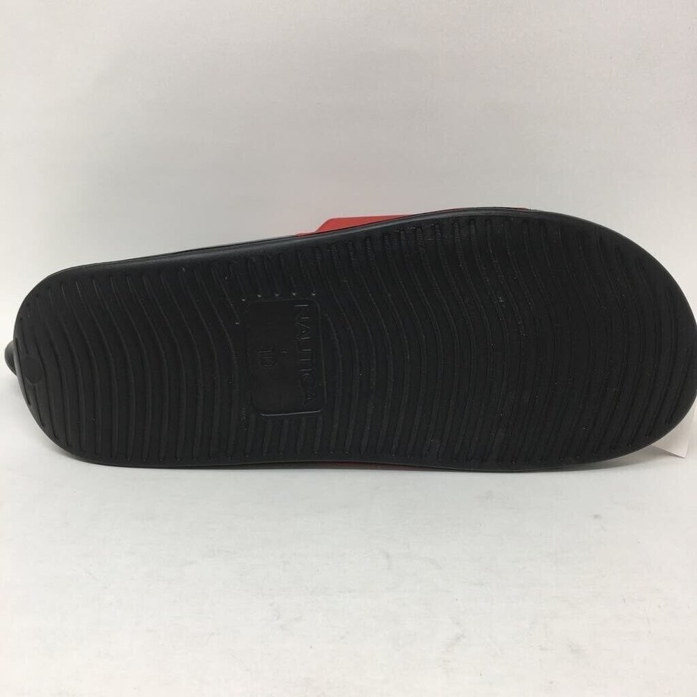 Nautica Mens Porter Slide Sandals Red Black Slip Ons 10 EUR 43 New - Picture 6 of 9